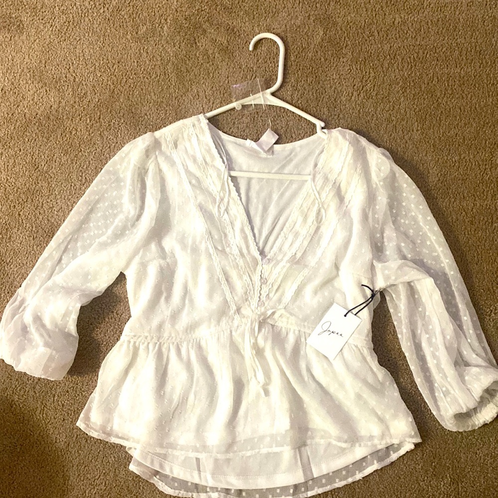 Bohemian peplum shirt